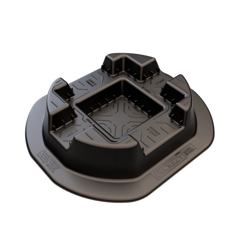 DeckEzy Foundation Block with a 4x4 inch post