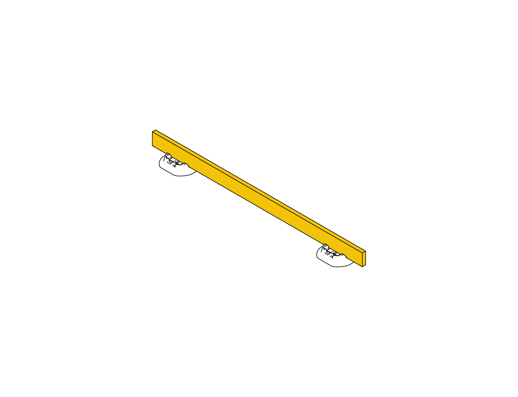 A floor joist leveled between two corner blocks with a post cut to height